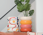 Plant Pot Martina Pintura - Hand-Painted Ceramic Flower Pot