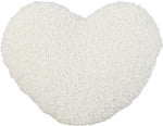 Cushion Heart Teddy Heart-Shaped Pillow 35x33 cm Polyester Knitted
