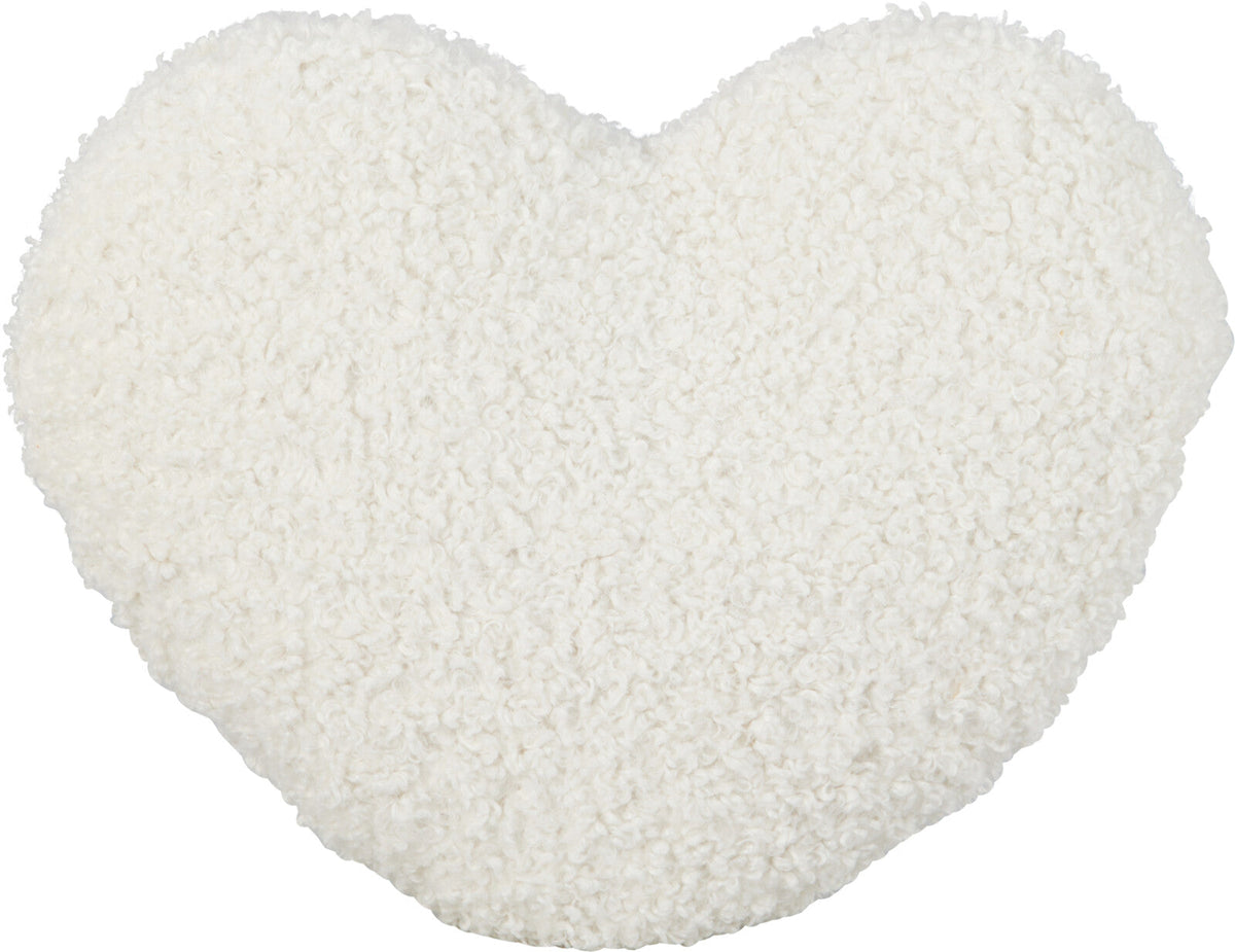 Cushion Heart Teddy Heart-Shaped Pillow 35x33 cm Polyester Knitted