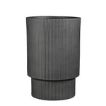 Quito Round Fluted Planter with Drainage Holes