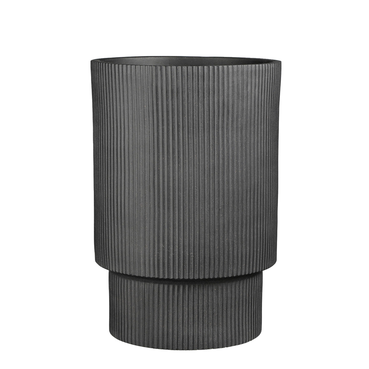 Quito Round Fluted Planter with Drainage Holes