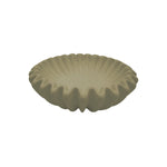 Beije Decorative Ruffle Bowl Resin Centerpiece for Home or Garden