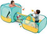 LUDI: Activity Play Course with Crawling Tunnel & Pop-Up Play Tent (2-in-1)