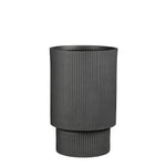 Quito Round Fluted Planter with Drainage Holes