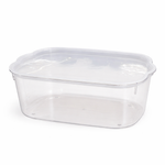 Clear Organizer Box with Lid Multipurpose Storage 28x18x11&40x27x14cm