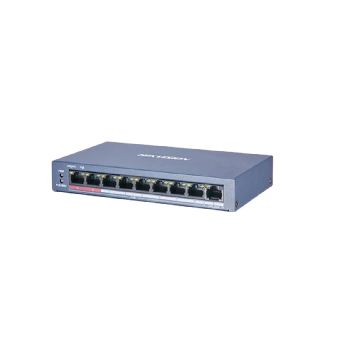 HikVision (DS-3E0109P-E/M) 8 Port Fast Ethernet Unmanaged POE Switch - Black