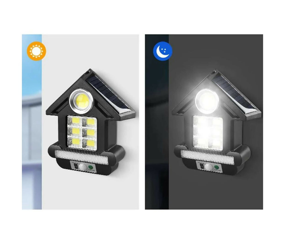 LED Light Solar | 81x LED Lamp COB | Motion PIR Sensor | White