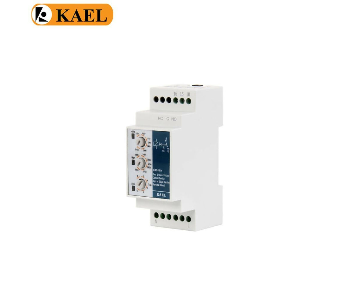 Voltage Protector | Adjustable | Din Rail | 1~10 Sec | 5A | Kael