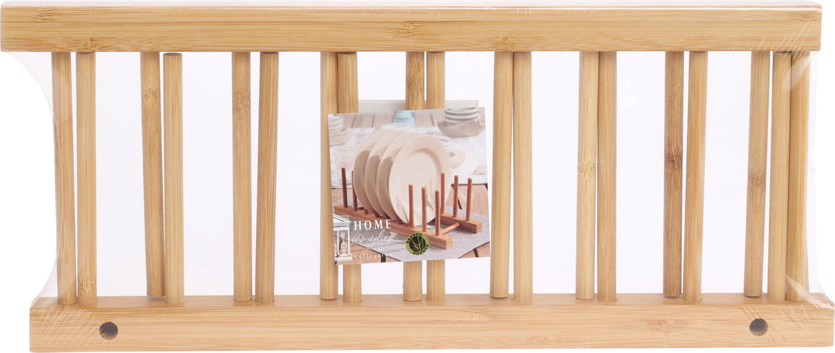 PLATE HOLDER BAMBOO Dish Rack