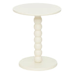 Chamlo Coffee Table — Matte Round Tray, Beaded Stem, D38 x H46.5 cm