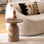 Totem SideTable "Sita" Glossy Steel Round Side Table 38x44 cm