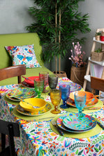 Mexican Flowers Rectangular Tablecloth