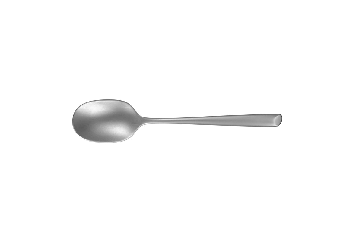 Stainless Steel Teaspoon with Sandblasted Finish, 16 cm Silver