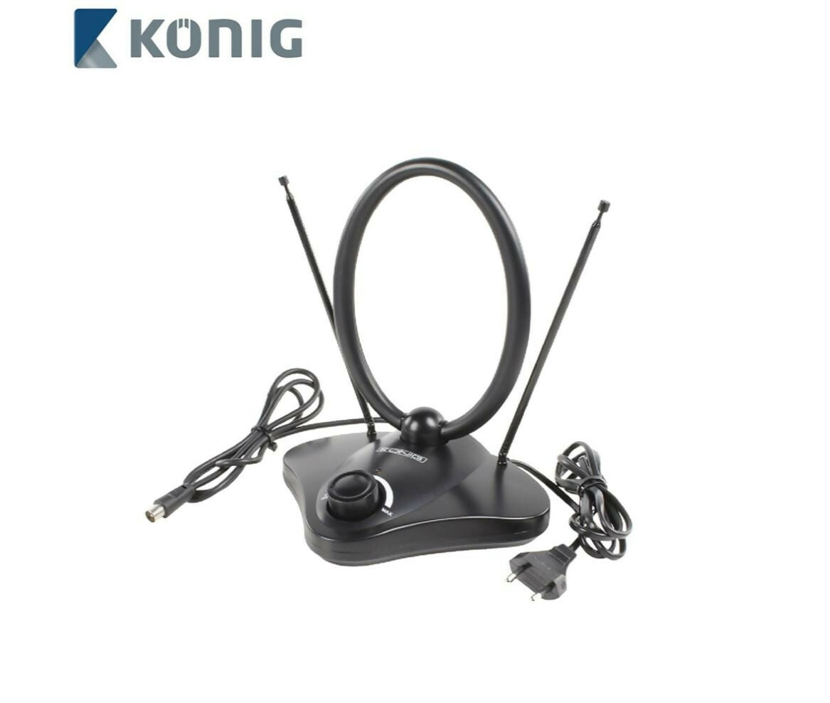 TV Accessories | Indoor Antenna | VHF & UHF & FM | 110-KN | Konig