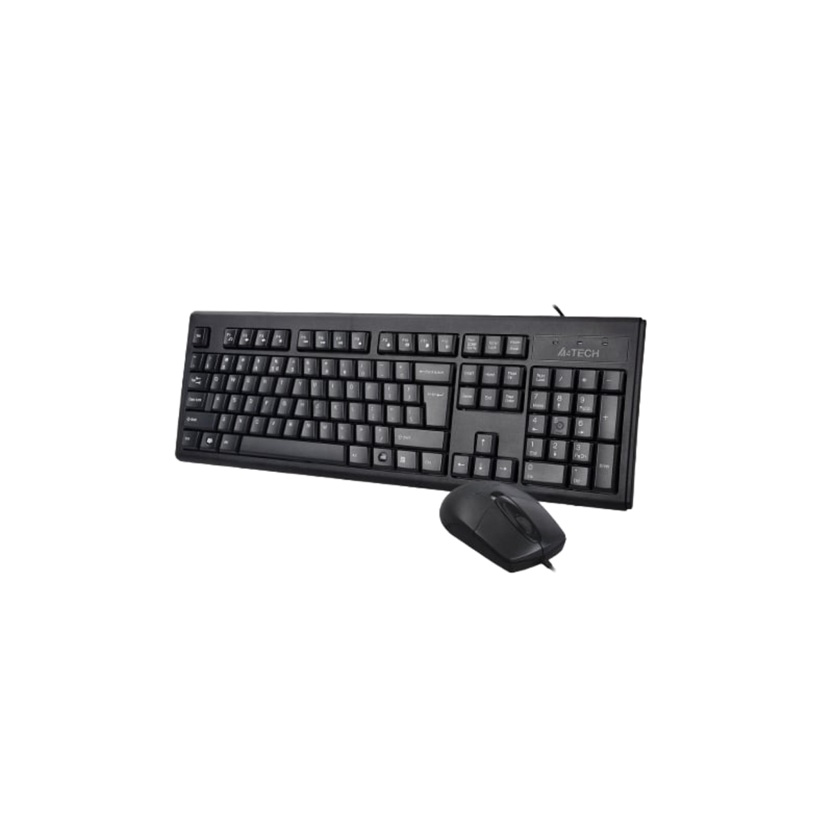 A4Tech (KR-8372S) ComfortKey FN Desktop Wired Combo, USB 2.0, Silent - Black