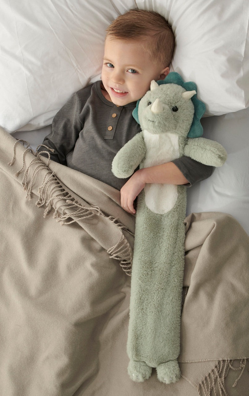 Kids Dino Long Hot Water Bottle