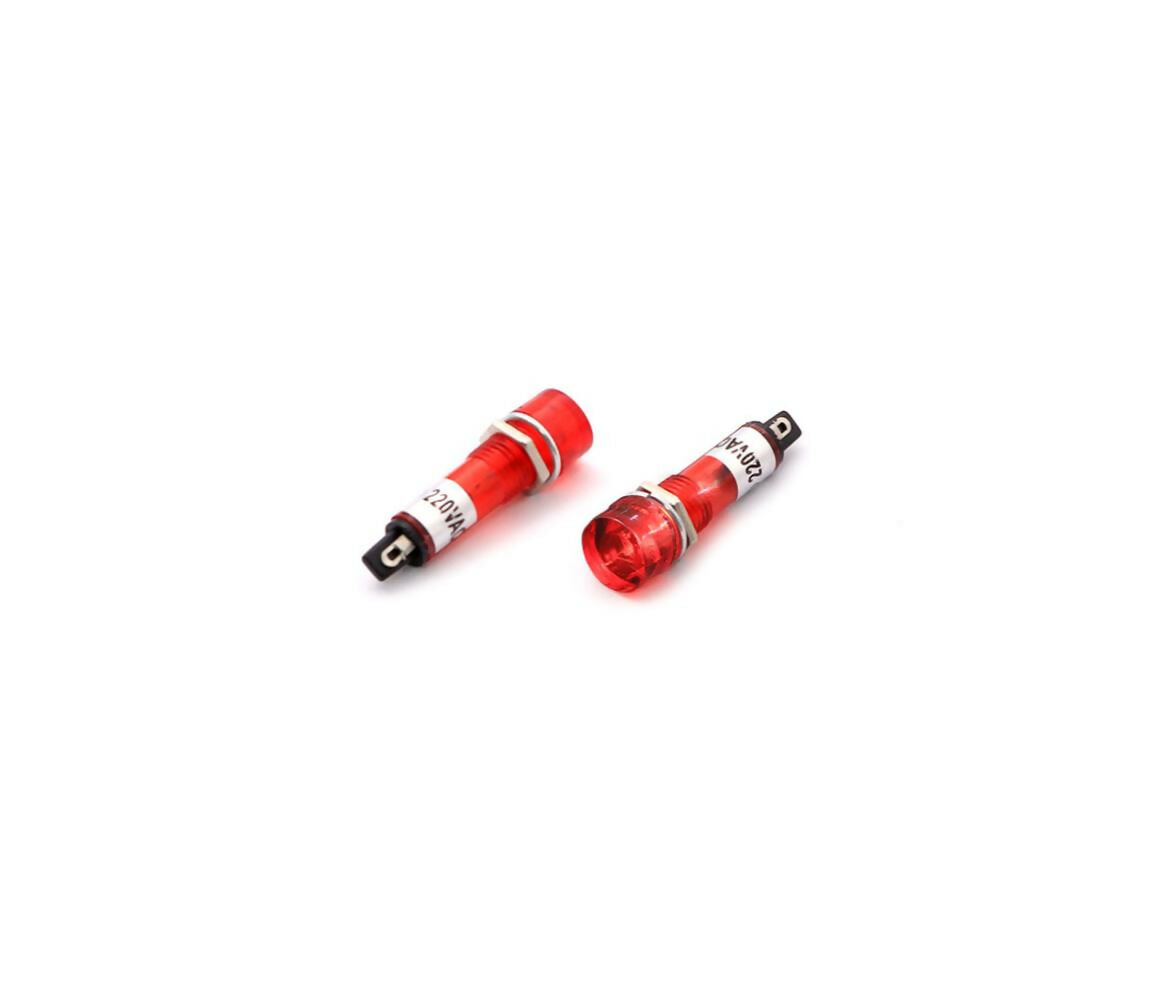 LED Indicator | 220V | 10mm | Red | Screw