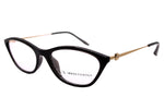Black cat-eye glasses on a white background.