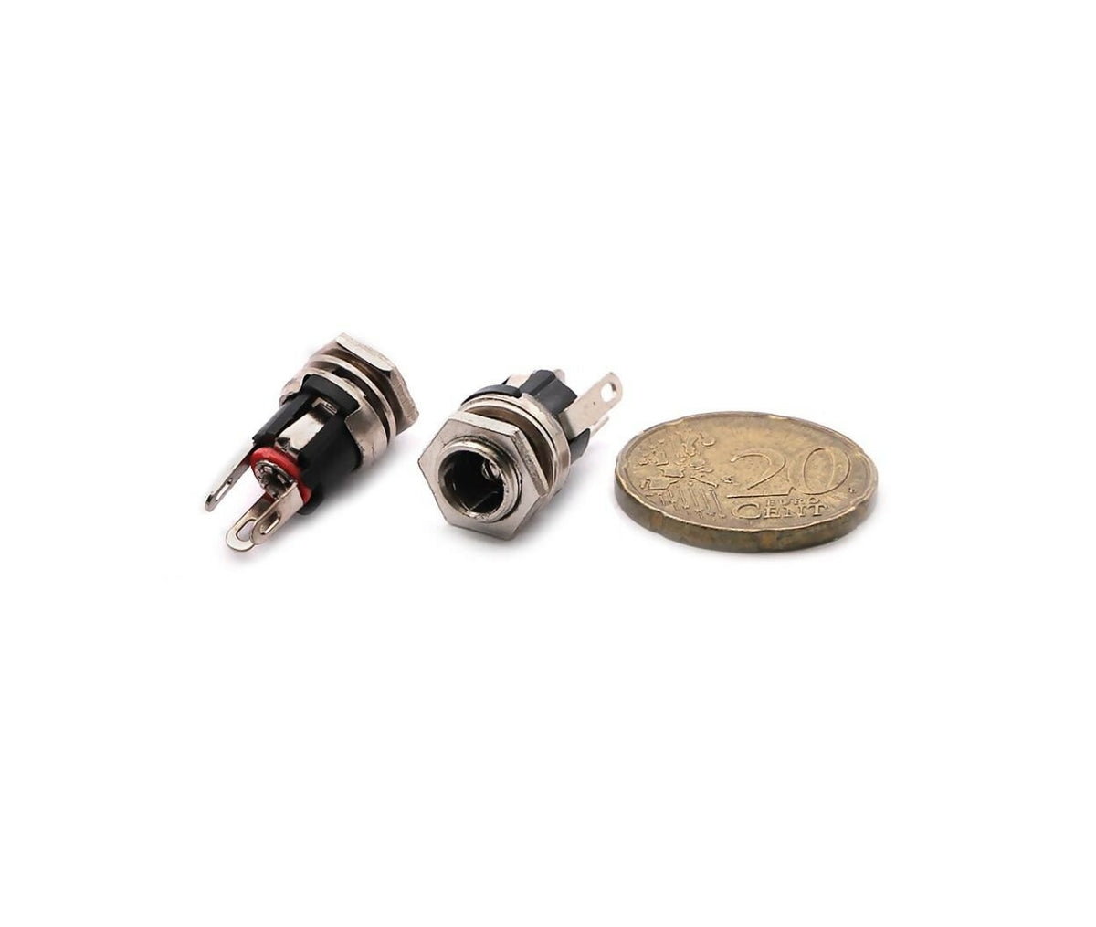 Power DC Socket | 5.5x2.5mm | Screw & Chassis Mount | Metal