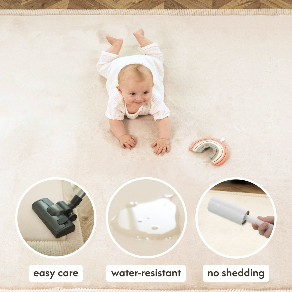 Cloud-Soft Baby Play Mat – Beige
