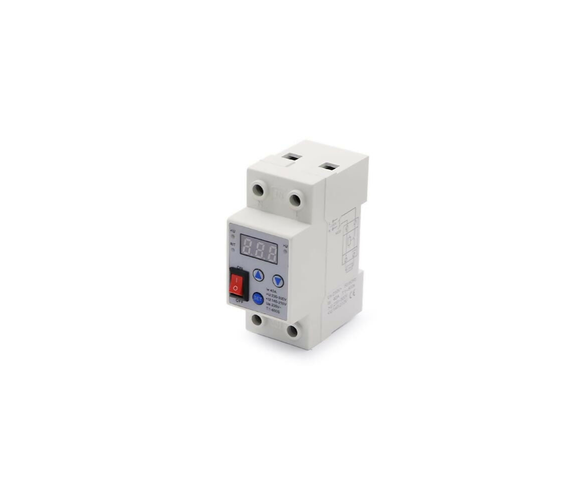 Voltage Protector | Adjustable | Digital | Din Rail | 40A