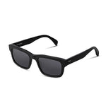 Black sunglasses on a white background