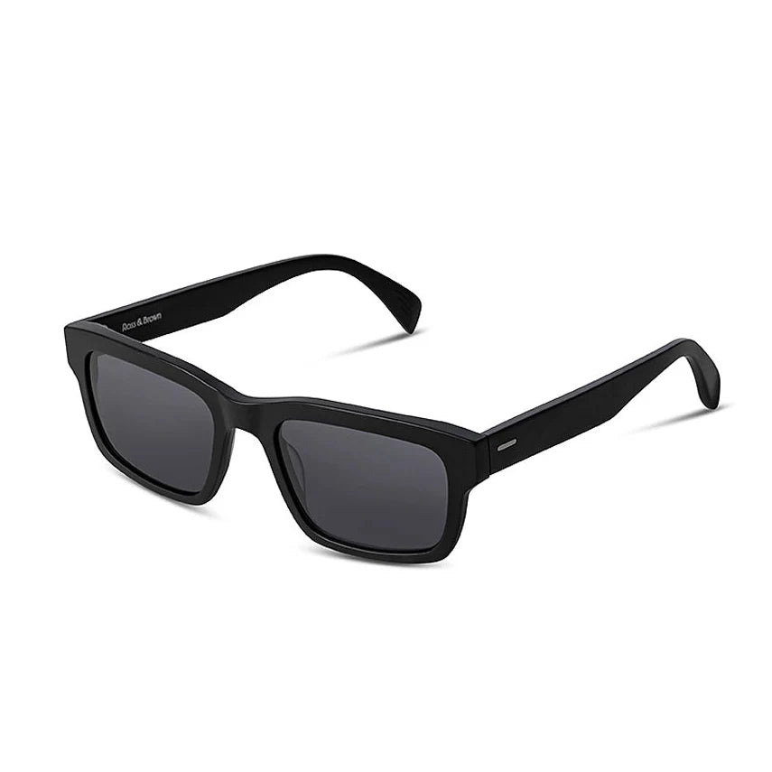Black sunglasses on a white background