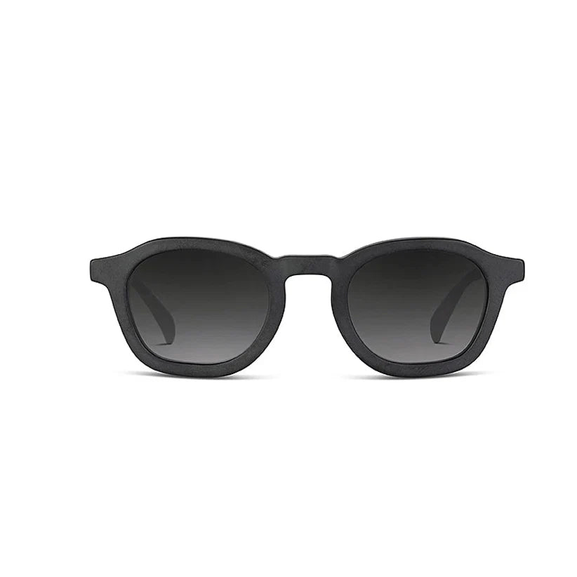 Matte Black sunglasses on a white background