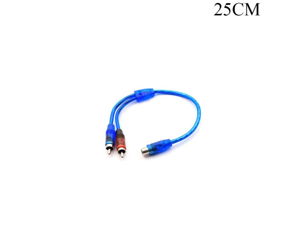Audio Adapter | RCA | Female - 2x Male | Nickel | 0.25M