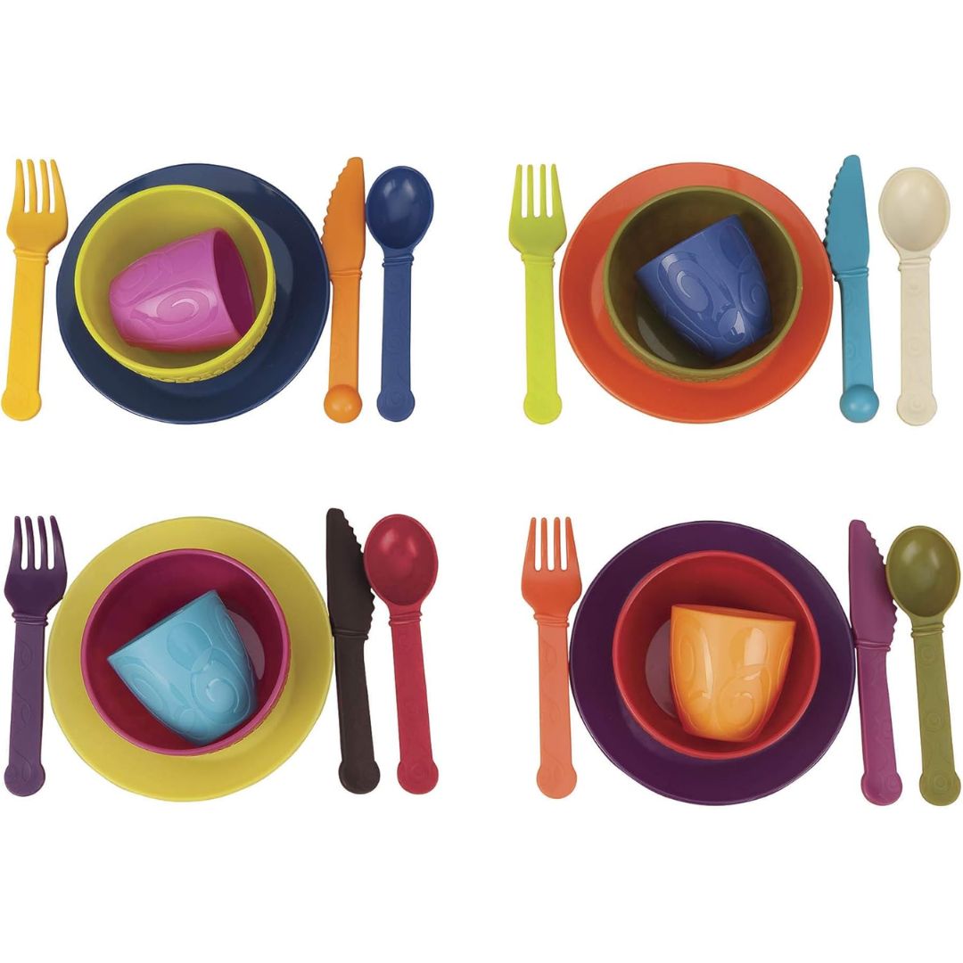 B toys Let's Dish Toy Dishes Se