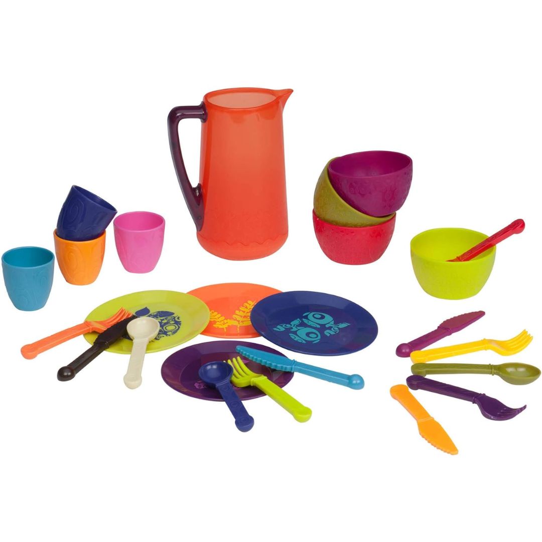 B toys Let's Dish Toy Dishes Se