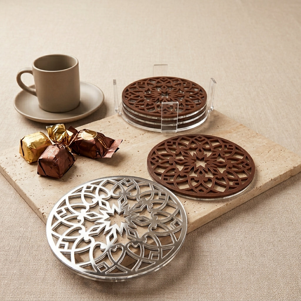Mandala Set of Coasters