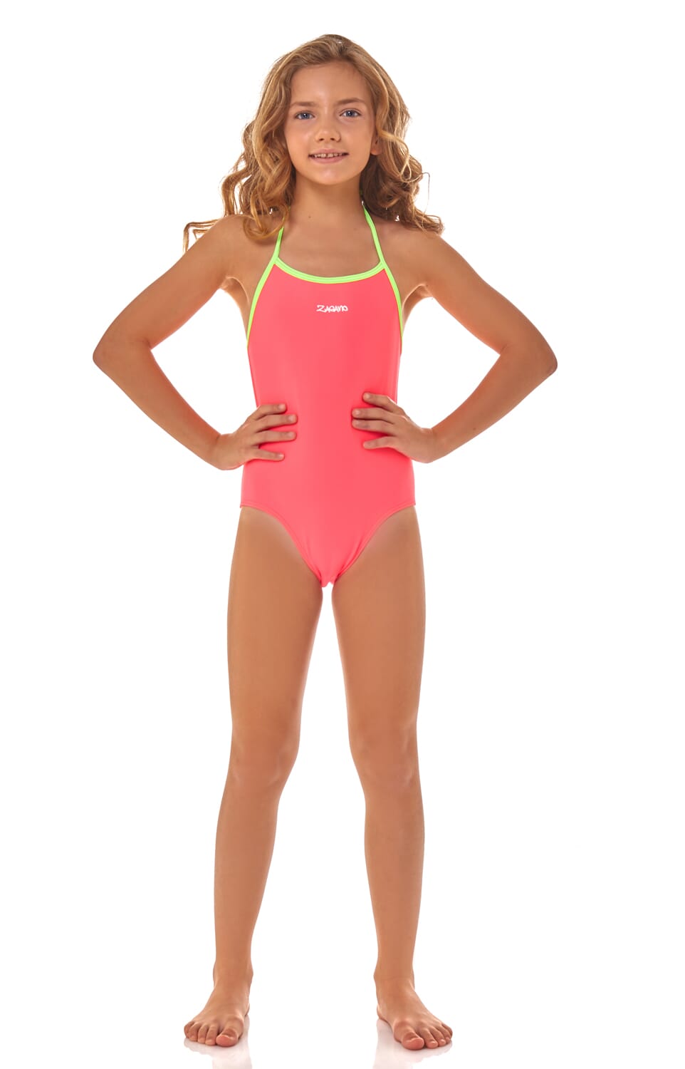 ZAGANO GIRLS SWIMSUIT Bora-coral