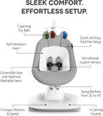 Mamaroo Infant Seat with Multiple Motion Settings- Grey