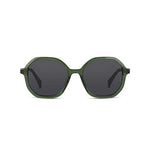 ross and brown hexagonal olive sunglasses