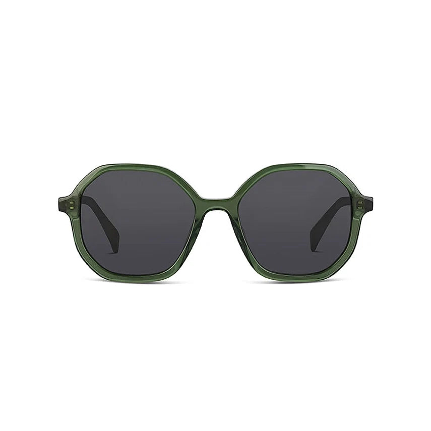 ross and brown hexagonal olive sunglasses