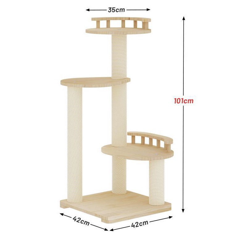 Casa Meow Pine Wood Column