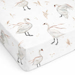Koell: Cotton Sheet from the "Swans" Collection (140x70 cm)