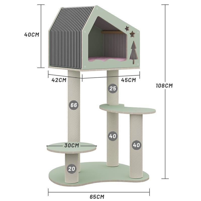 Christmas house Plywood Column