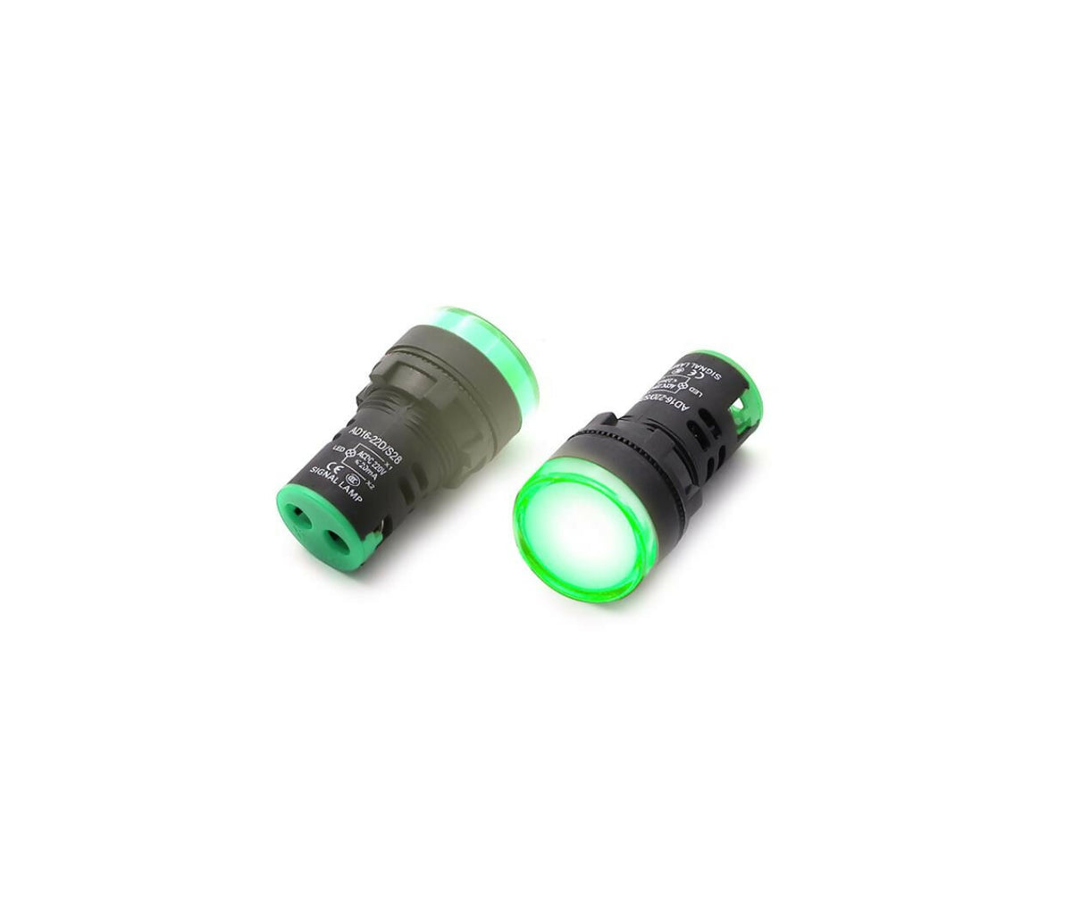 LED Indicator | 220V | 29mm - 22mm | Green | AD16-22DS