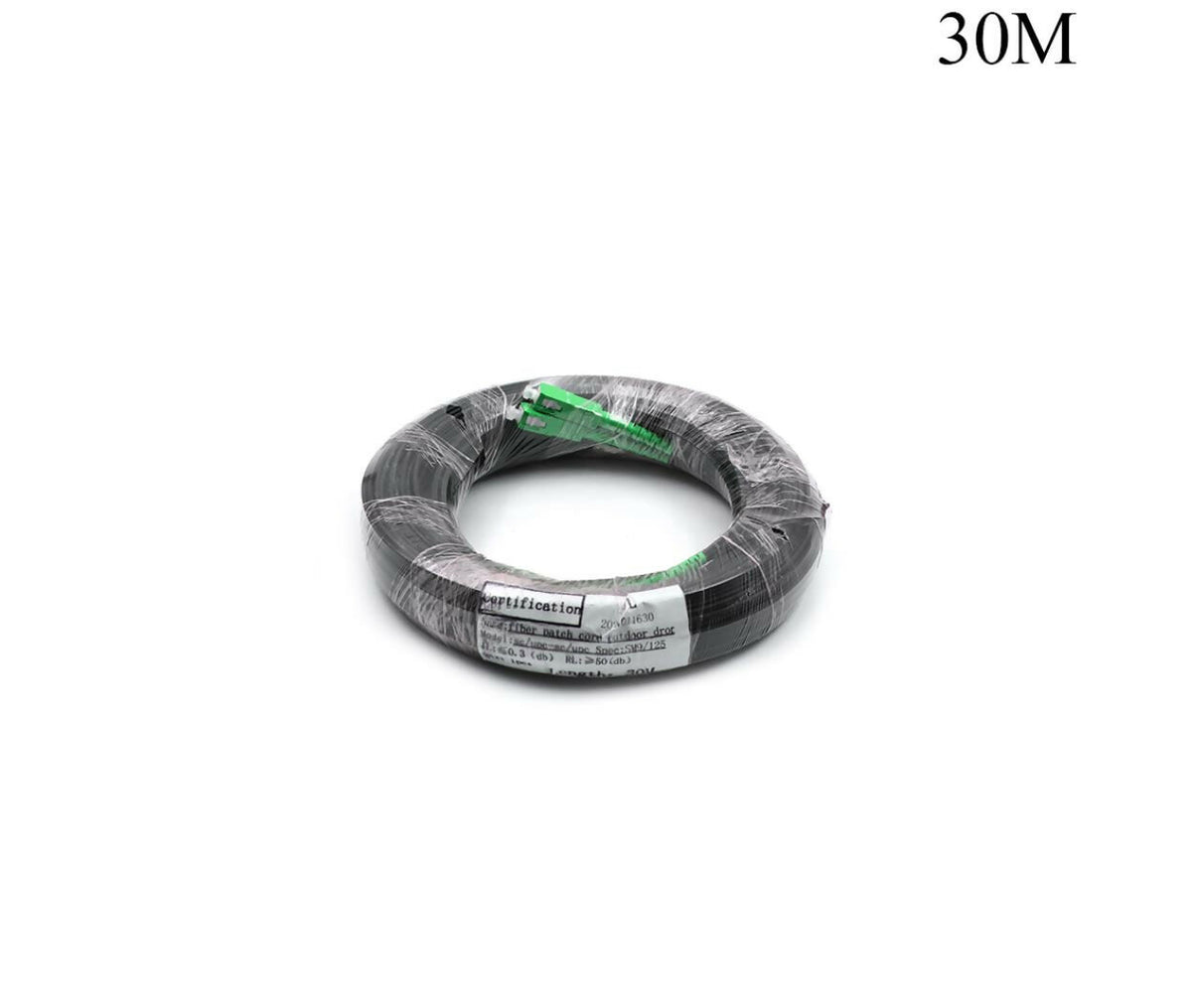 Optical Cable | Single Mode | 2x SC APC - 2x SC APC | 30M | Outdoor