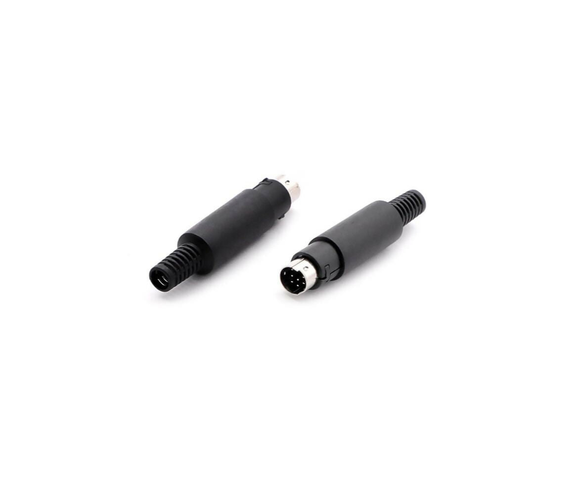 Audio Video | MIDI Connector Mini DIN Male 8-Pin | Cable Mount