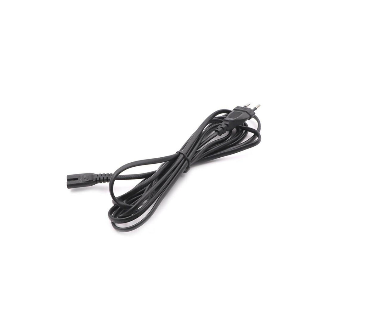 Power Cable | EU Plug - 2-Prong | 2x0.75mm | Black | 3M