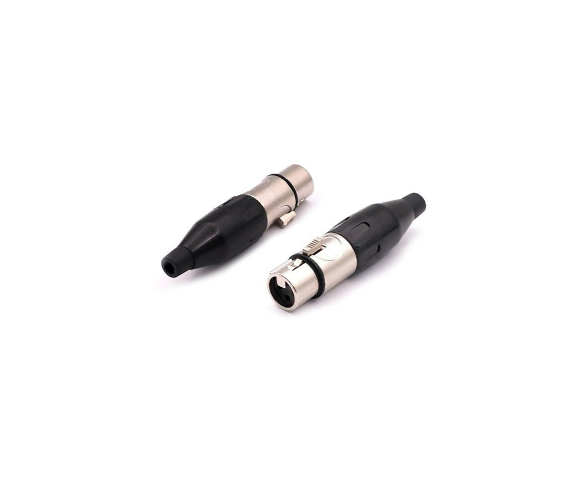 Audio Connector | XLR 3-Pin Female | Metal | Cable Mount