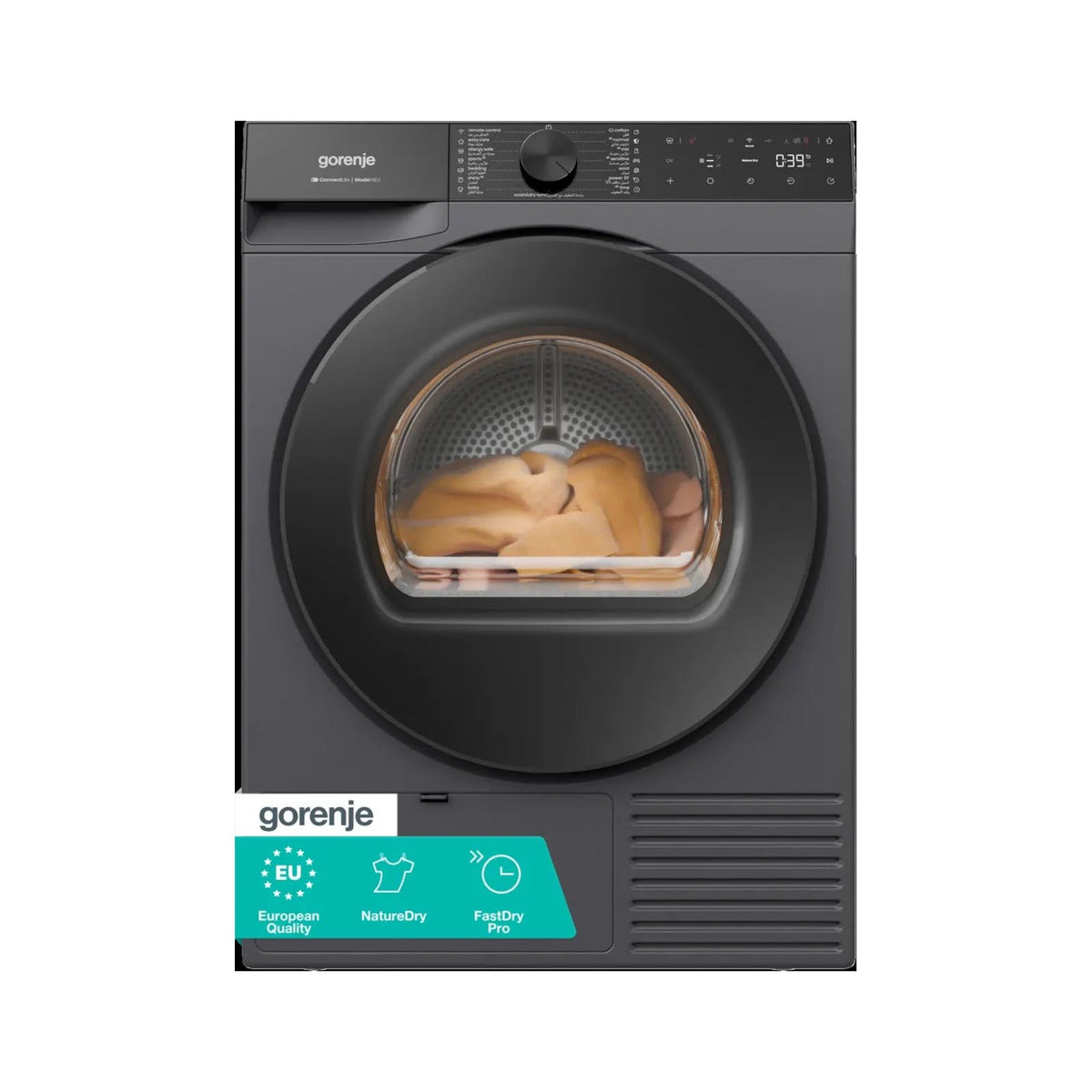 GORENJE Dryer 9KG Heat Pump G600 NatureDry Titanium