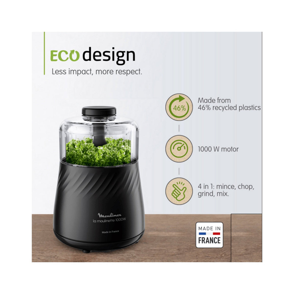 Moulinex Chopper 1000w Powelix Blade