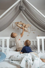 Koell: Premium Bedding Set with Integrated Filling - "Whales"