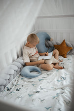 Koell: Premium Bedding Set with Integrated Filling - "Whales"