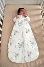 Koell: Baby Sleeping Bag for Crib - "Swans"