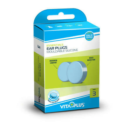 Earplugs- Silicone ( Mouldable) - 3 Pairs